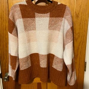Plaid sweater
